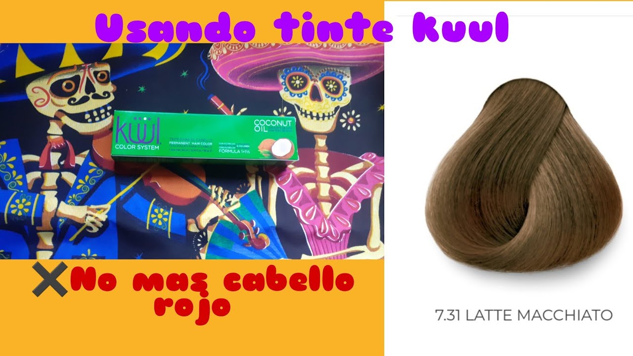 Usando tinte economico kuul 7.31 latte machiatto ¿Logre sacar el color rojizo 