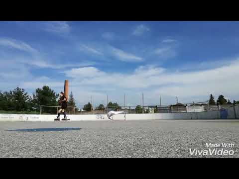 Patrik Sokoli jr. roller skates...