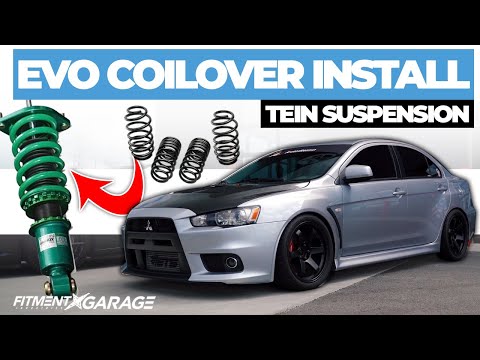 Evo X Goes From Lowering Springs to Tein Coilovers