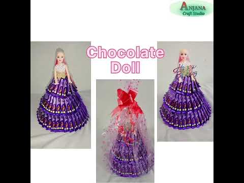 DIY Dairy milk Chocolate Doll ||Tutorial || How to fairy Barbie doll by anjana_craft_studio