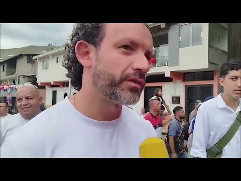 Juan Carlos Escalante Alcalde de Jauregui en el Santo Cristo de la Grita