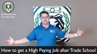 How to get a high paying job after trade school
