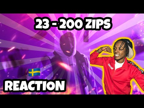 AMERICAN REACTS TO SWEDISH DRILL RAP! 23 - 200 zips (ENGLISH LYRICS) @23officiell