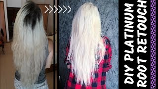 DIY PLATINUM BLONDE REGROWTH TOUCH UP