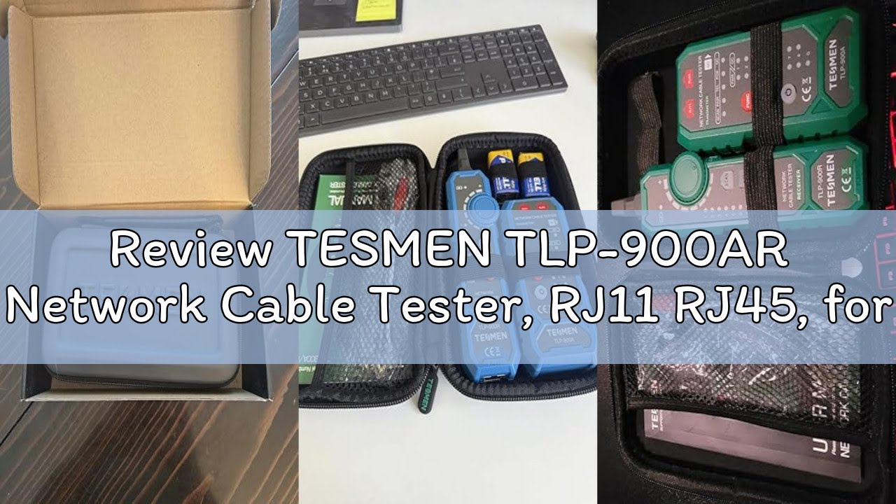 Review TESMEN TLP-900AR Network Cable Tester, RJ11 RJ45, for CAT5/6/POE/STP, Multi-function Cable Tr
