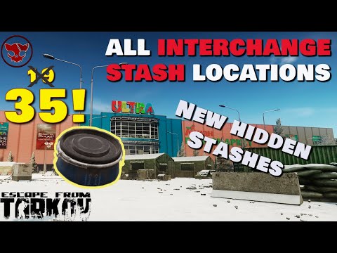 All 35 Interchange Hidden Stash Locations (See NEW 88 Stash Guide in Description) | Tarkov 0.16.9
