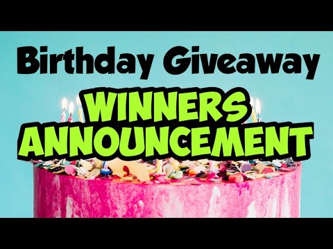 BIRTHDAY GIVEAWAY WINNERS ANNOUCEMENT | MAGICHOOD