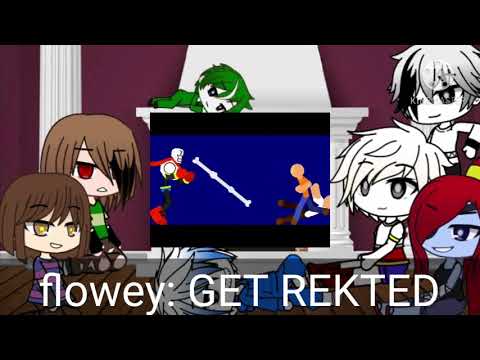 Undertale reacts to Papyrus vs bandits [MegaTale]