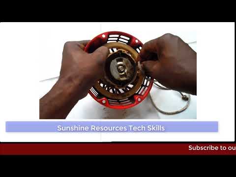HOW TO FIX THE PULL CORD OF A GENERATOR KICK STARTER