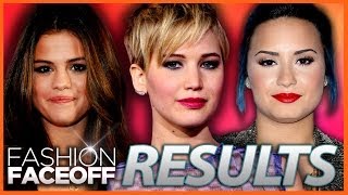 Fashion Faceoff Champion: Jennifer Lawrence, Demi Lovato or Selena Gomez?