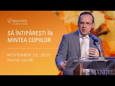 Să întipărești în mintea copiilor - David Șalar