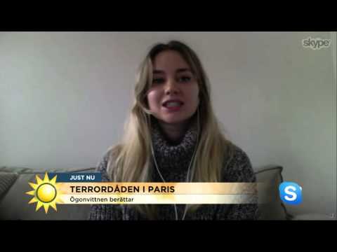 Svenskt ögonvittne berättar från Paris - Nyhetsmorgon (TV4)