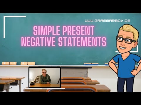 SIMPLE PRESENT - NEGATIVE STATEMENTS