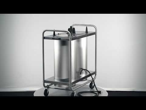 Lakeside 8212 Mobile Open Base 2-Stack Dish Dispenser w/ 12.25" Dia. Dish Size, Heated 4 image
