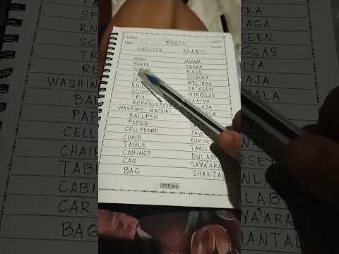 English -Arabic basic words translation