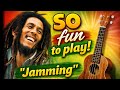 Bob Marley Jamming Ukulele Lesson Play Along Easy Reggae Strum