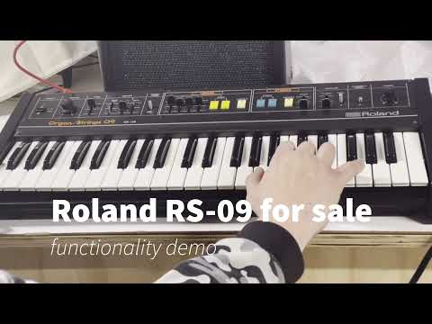 Roland RS-09 string organ vintage synth demo