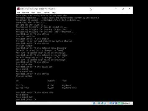 How to Install ufw firewall on debian 10