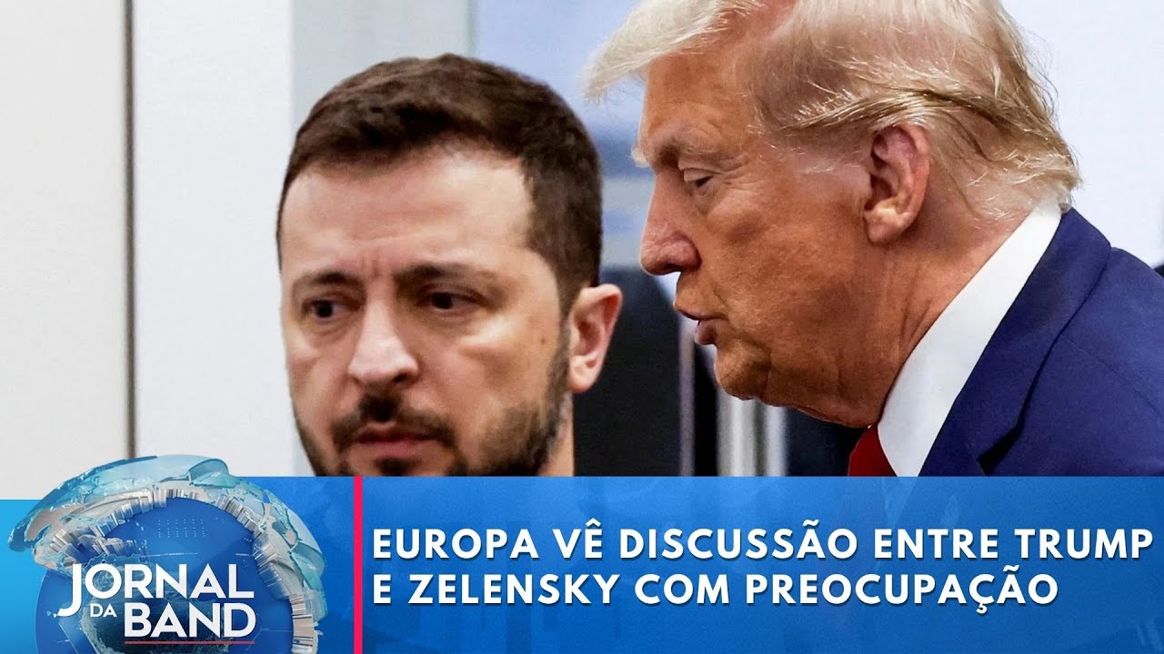 Europa vê discussão entre Trump e Zelensky com preocupação | Jornal da Band