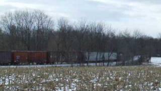 preview picture of video 'NS H75 at Stockertown, PA 1/5/10'