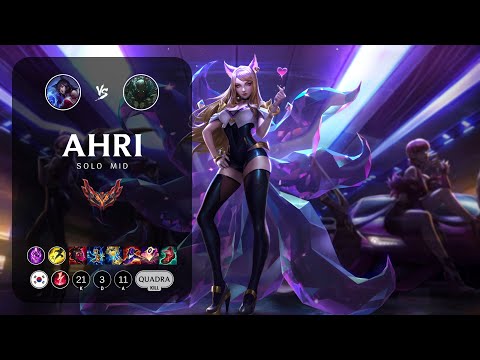 Ahri Mid vs Pyke - KR Grandmaster Patch 14.5