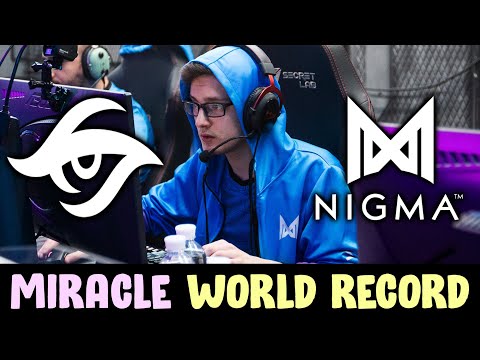 Miracle NEW WORLD RECORD Slark Kills — 13 min GG Nigma vs Secret