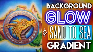 Tutorial: Background Glow and Sand-to-Sea Gradient in Coloured Pencil