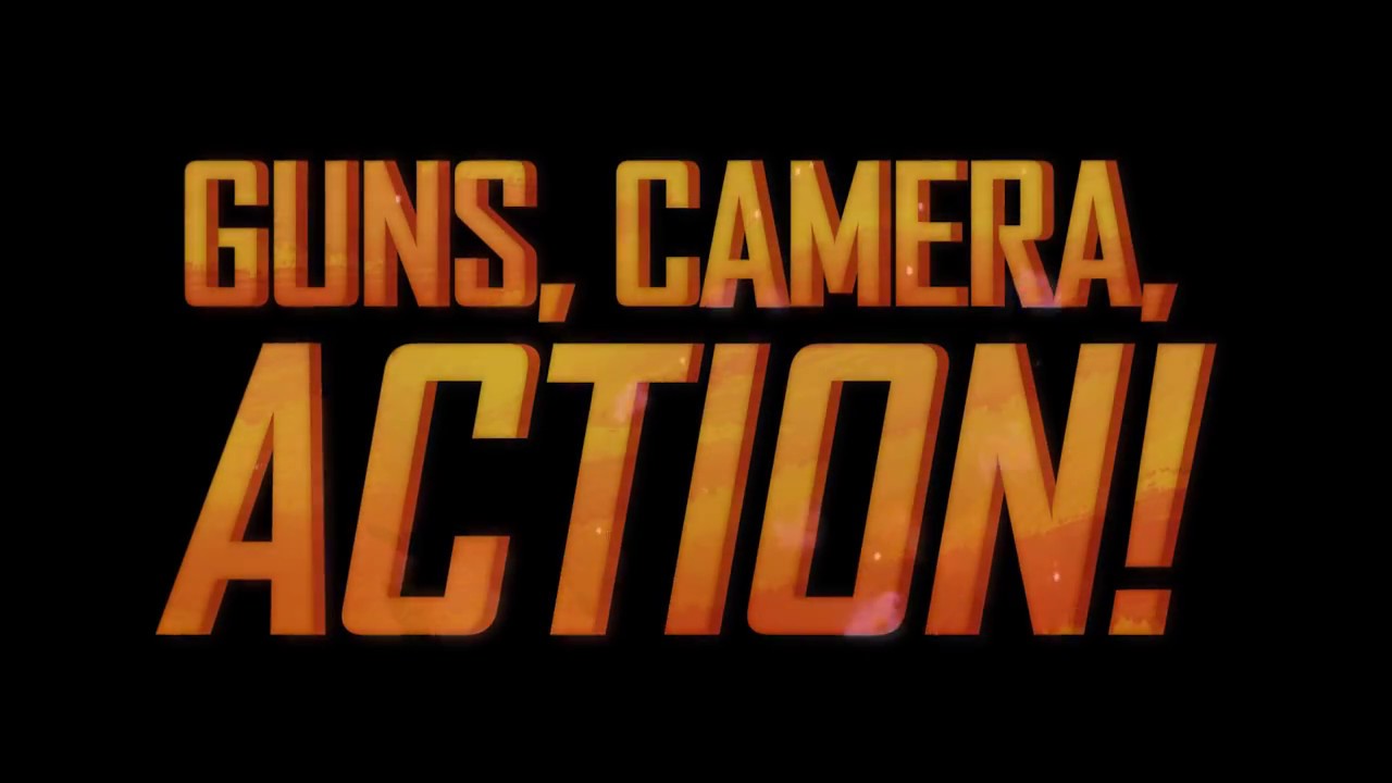 Video trailer for Guns, Camera, Action!