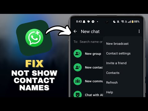 Fix WhatsApp Not Showing Contacts Names On Android in SECONDS!