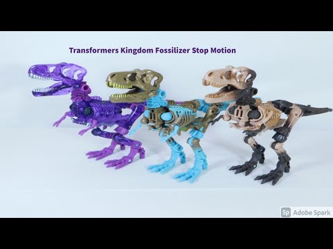 Transformers Kingdom Fossilizer Stop Motion (With Sound)