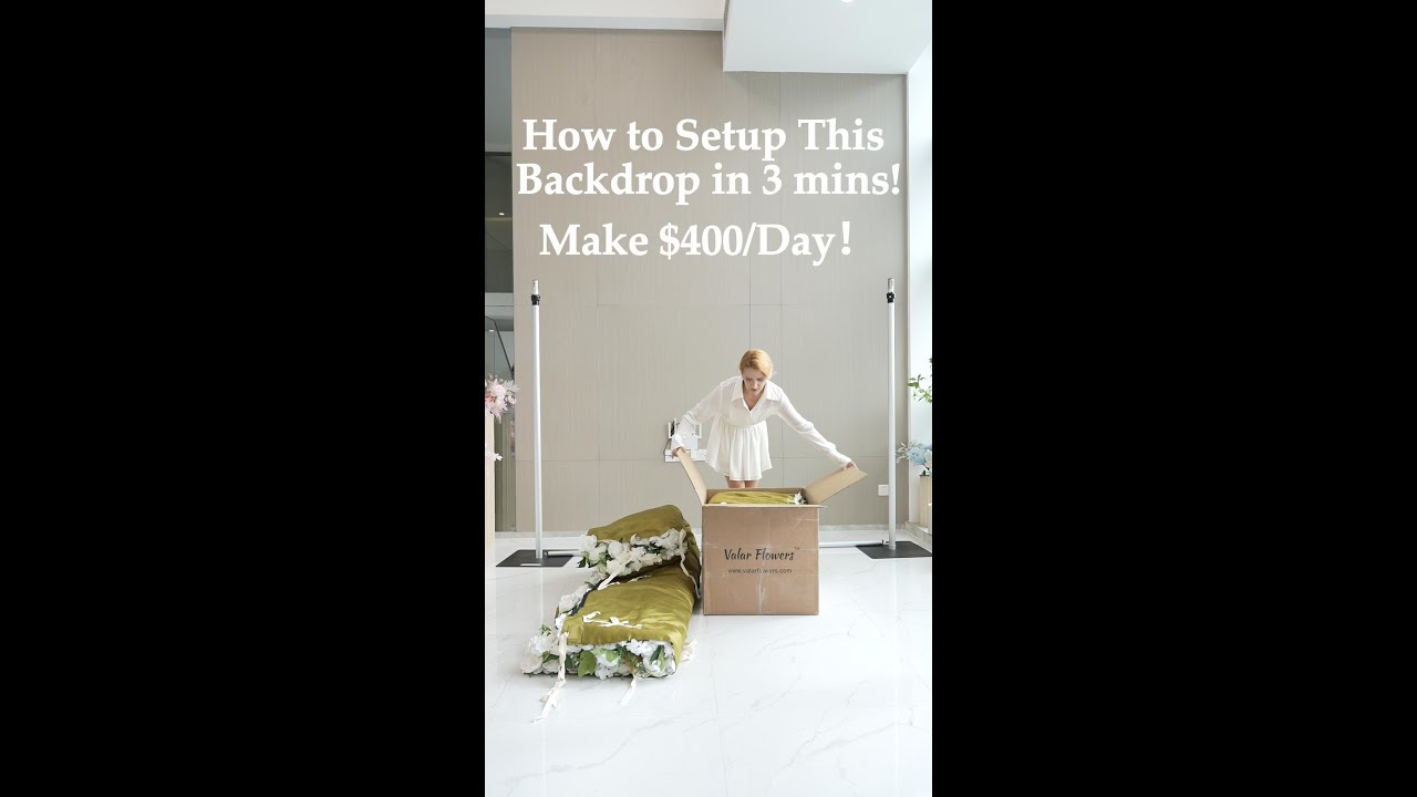 How to Setup This Backdrop in 3 mins to Make $400/Day! Perfect for Event Planner To Save 80% of Time