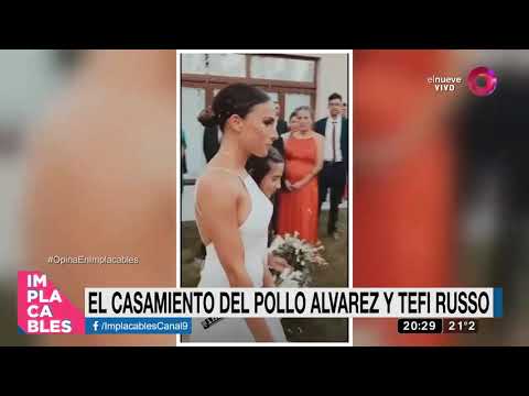 La emotiva ceremonia de la boda del 'Pollo' Alvarez