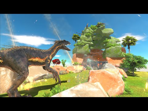 Dinosaurs and their Danger of Extinction with Meteorites - Animal Revolt Battle Simulator
