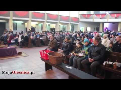 4.04.2015 Oleśnica - święcenie pokarmów w Wielką Sobotę