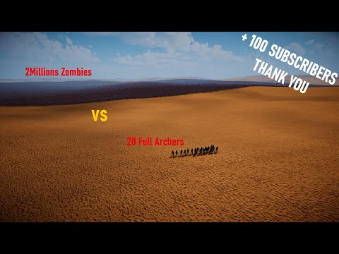 UEBS 2 | 2 Million Zombies VS 20 Full Archers | Ultimate Epic Battle Simulator 2