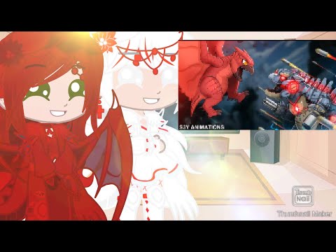 Female Kaiju react Baby Godzilla vs. Kong: Rodan vs. Mecha Godzilla – Animation 4