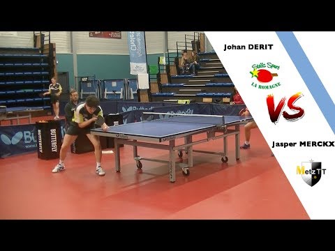 Johan DERIT (N°189) vs Jasper MERCKX (N°278) | NATIONALE 1 | TENNIS DE TABLE | HIGHLIGHTS