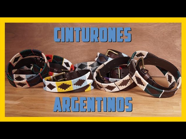 Vídeo relacionado con PELPE - Cinturón argentino de piel, con pulsera de hilo y cuero a juego. Cinturón bordado sobre cuero, para hombre y mujer. Cinturones argentinos Polo.