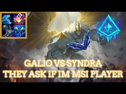 Galio vs Syndra: Top asks if I am MSI Bootcamping!