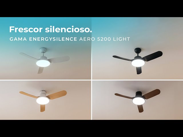 Cecotec EnergySilence Aero 5200 Light Ventilatore da soffitto in legno scuro con luce 73" 30/24W video