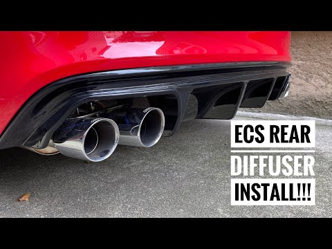 Audi S5 ECS Tuning Rear Diffuser Install
