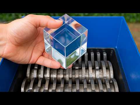 What Happens When You Shred a Solid Glass Cube?