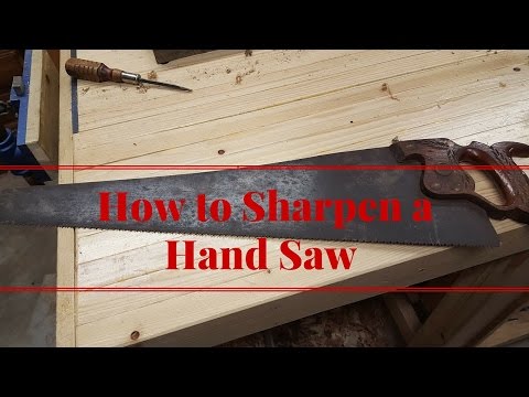 How to Sharpen a Crosscut Hand Saw