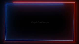 Neon lights template for kinemaster and avee player, neon lines animation background loop, neon border