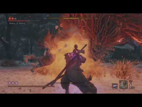 Sekiro: Shadows Die Twice Demon of Hatred Boss Fight- Easy 3 Minute Strategy