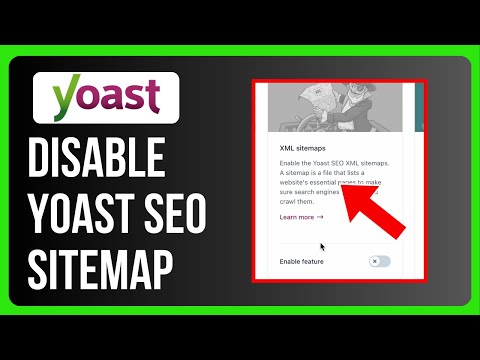 Как отключить карту сайта Yoast SEO
