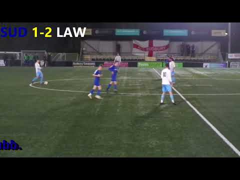 Sudbury Sports 1-2 Lawford Lads.  Essex & Suffolk Border League Premier Division.  Fri31Mar2023