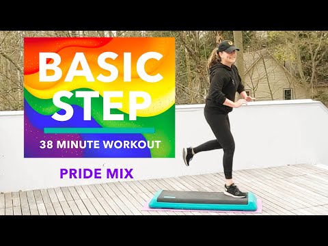 Basic Step Aerobics Workout #12 Pride Mix. (38 MIN)