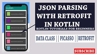 Download the video "JSON Parsing with Retrofit in Kotlin || Picasso Image Loading || 2020"