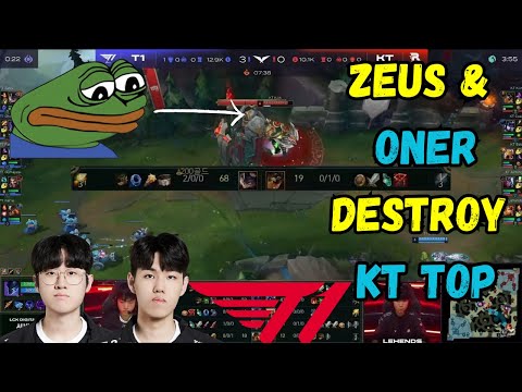 T1 destroy KT TOP so HARD